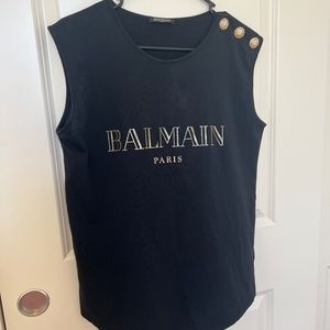 Balmain crewneck sleeveless top